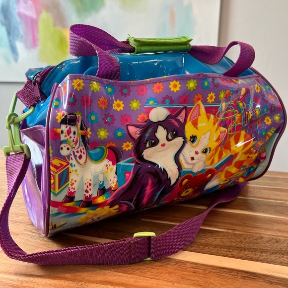 Lisa Frank Other - Vintage 90's Lisa Frank Kittens Floral Vibrant Duffle Bag The Fantastic World